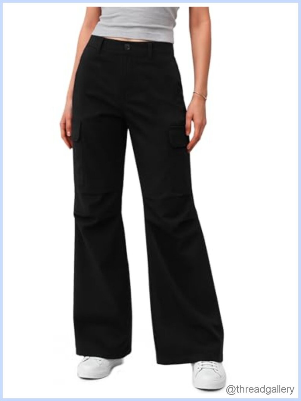 Womens Cargo Pants Quick Dry Hiking Wide Leg Lightweight